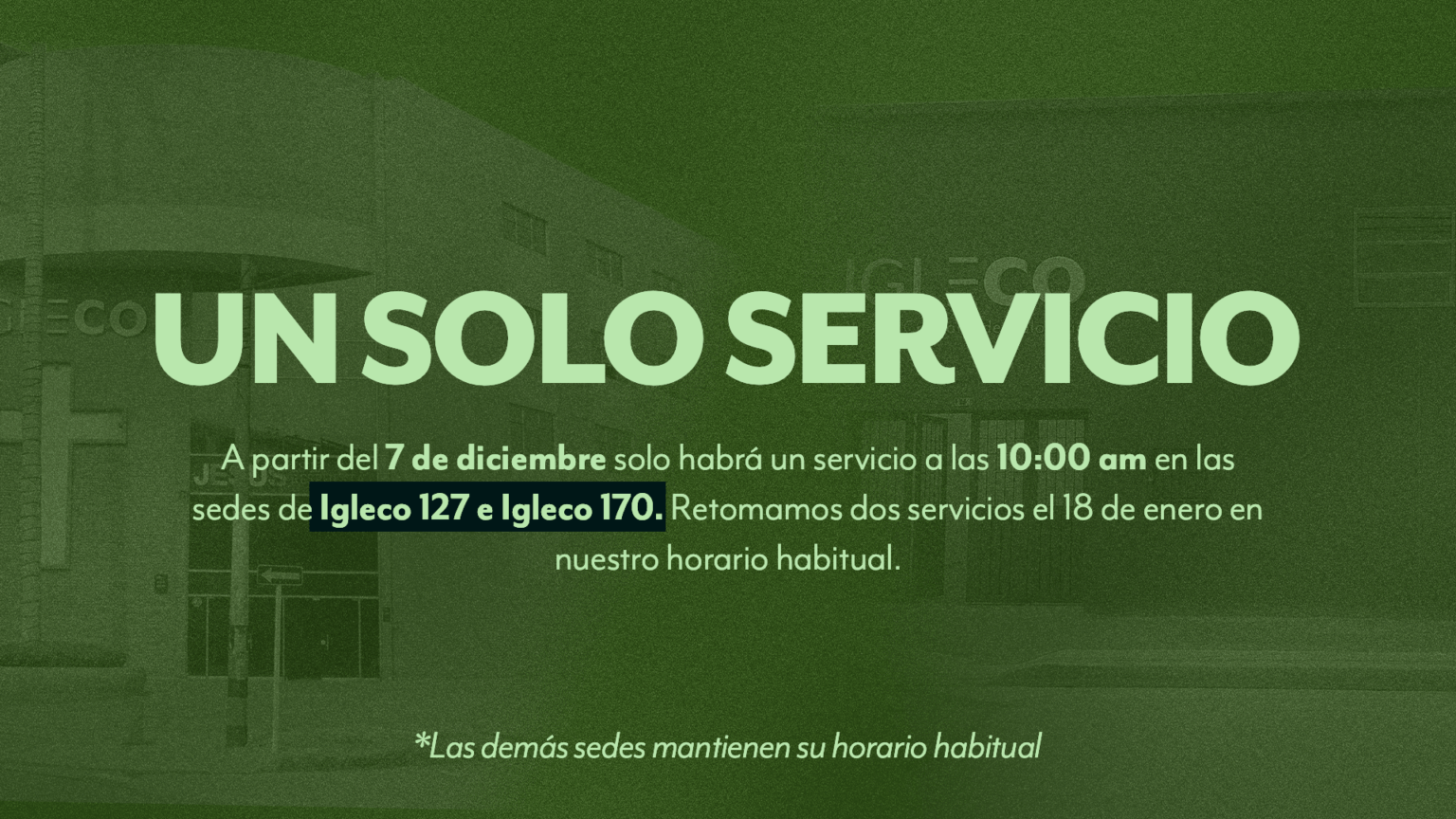 UN SOLO SERVICIO